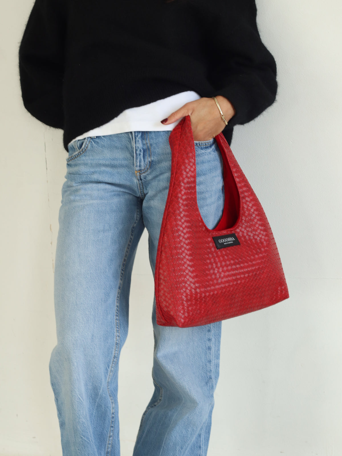 MINI HOBO BAG IN RED
