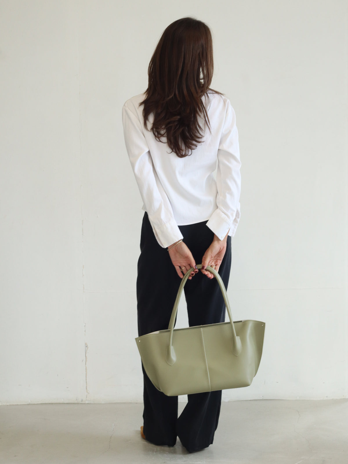 SILVY BAG IN LIGHT GREEN-BIG SIZE