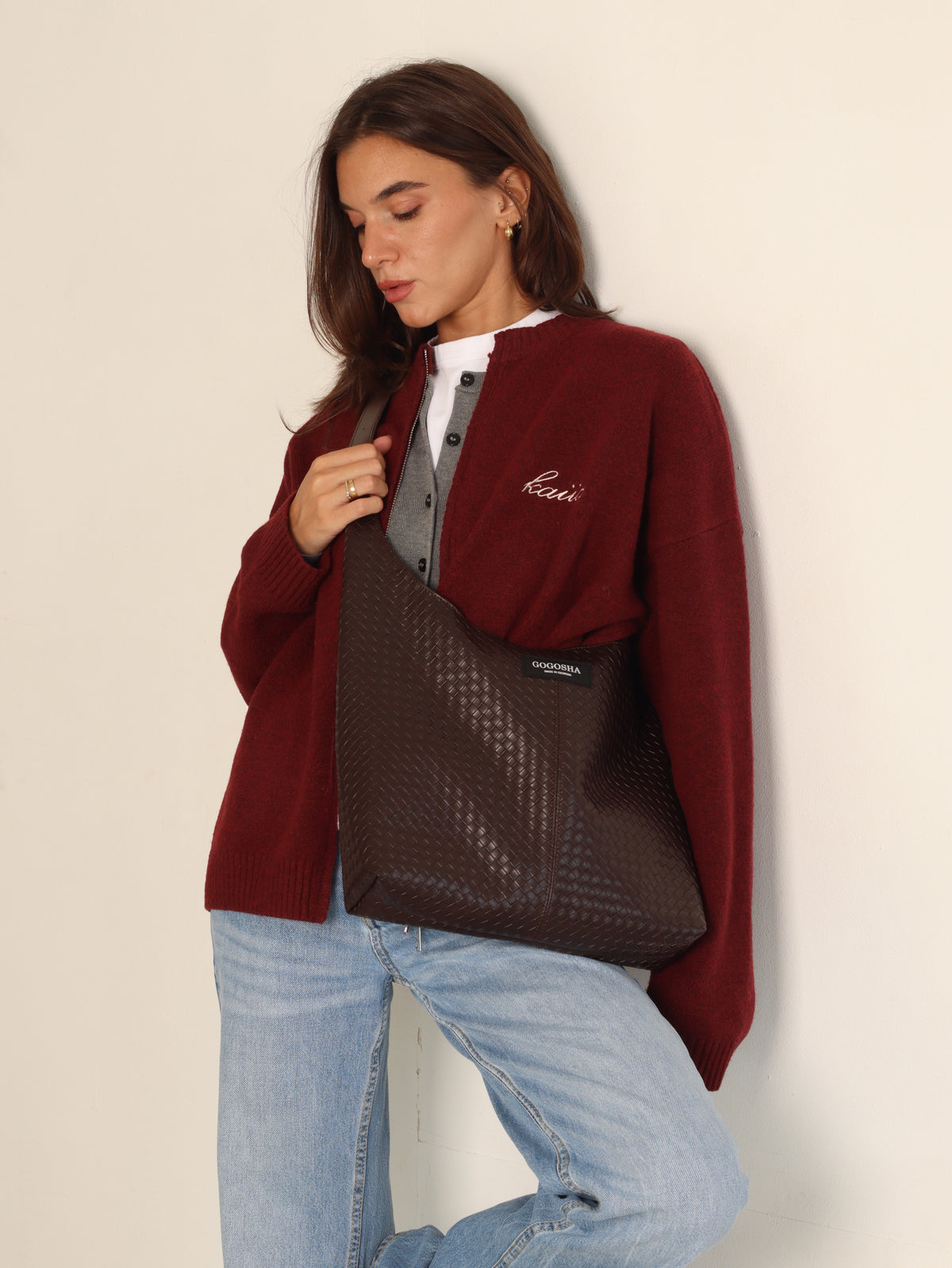 HOBO BAG IN DARK BROWN
