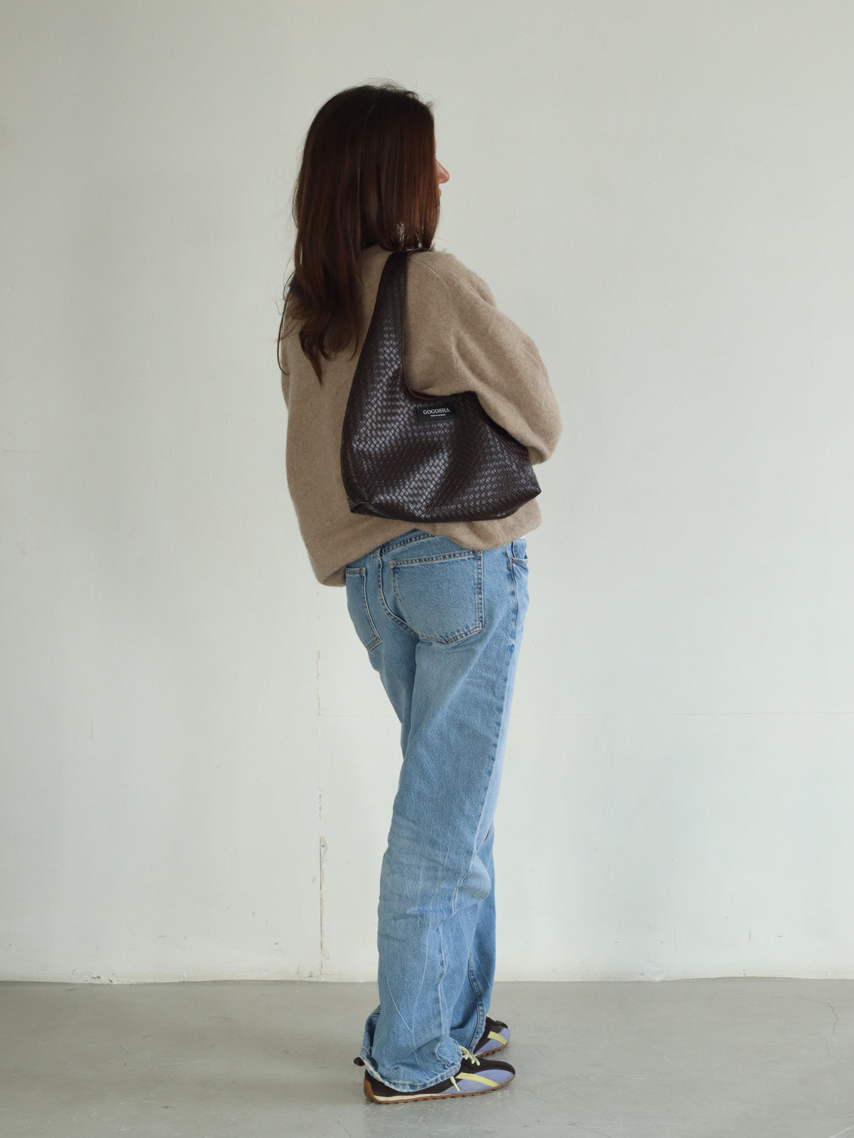 MINI HOBO BAG IN DARK BROWN