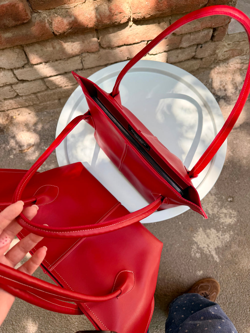 SILVY BAG IN RED-BIG SIZE