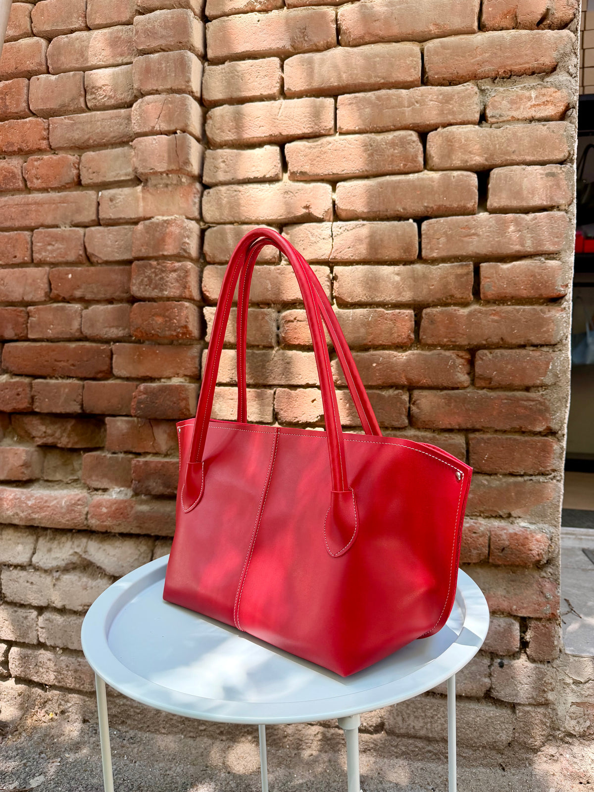SILVY BAG IN RED-BIG SIZE