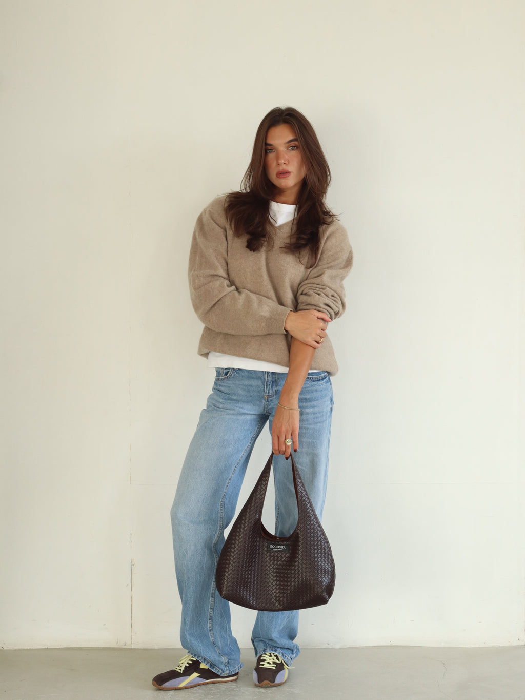 MINI HOBO BAG IN DARK BROWN