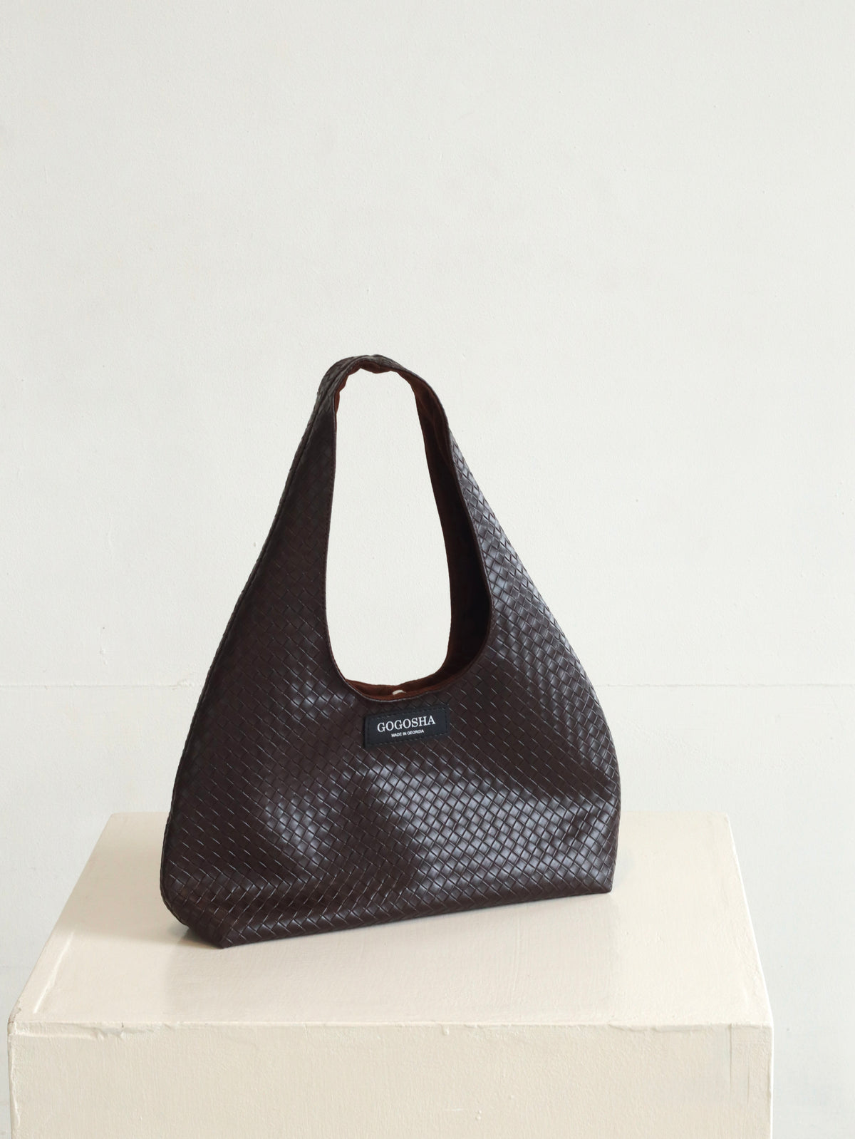 MINI HOBO BAG IN DARK BROWN