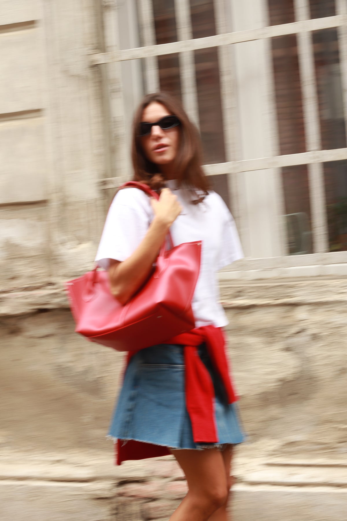 SILVY BAG IN RED-BIG SIZE