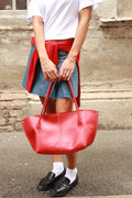 SILVY BAG IN RED-BIG SIZE