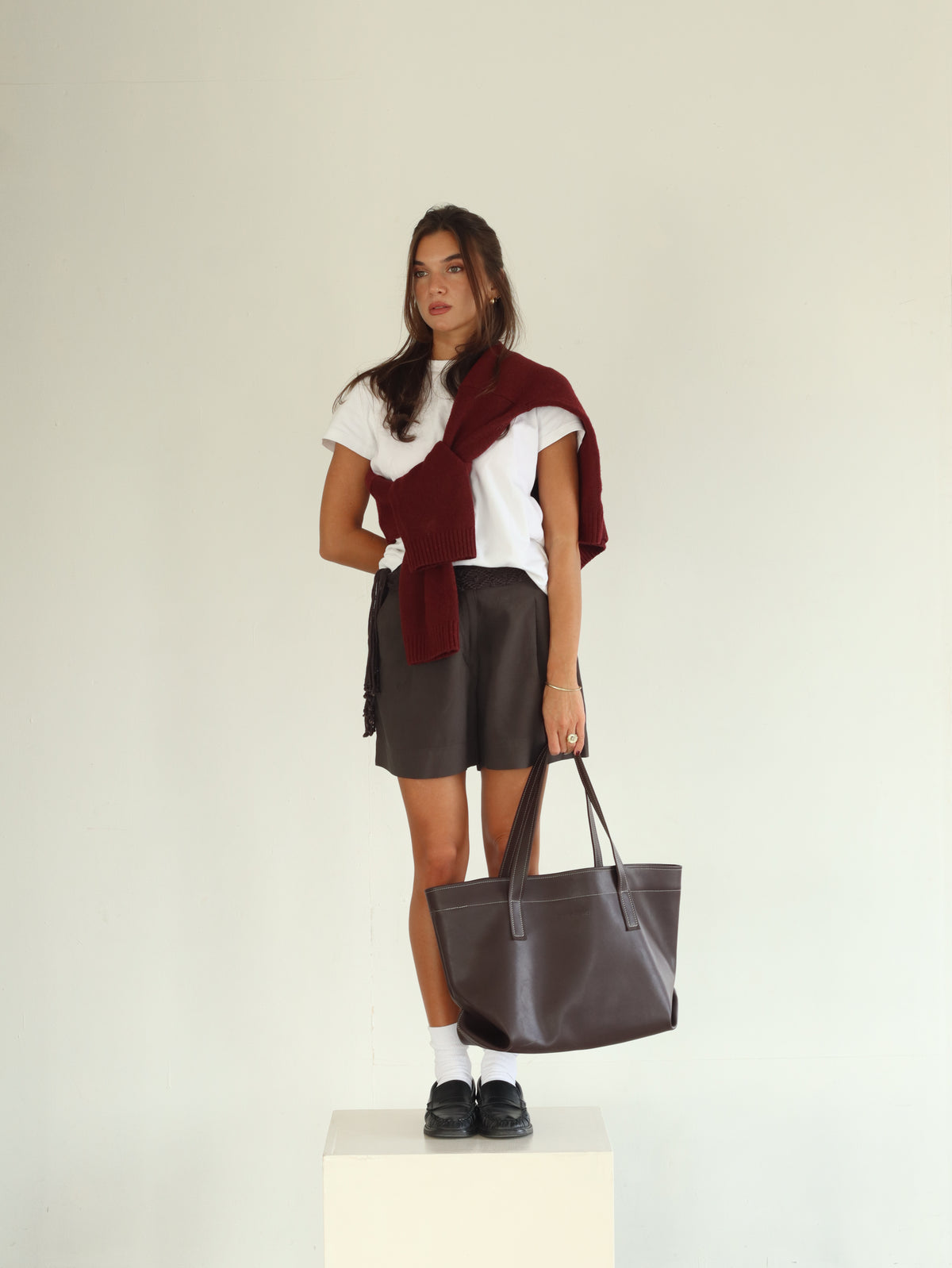 VIOLA BAG IN DARK BROWN